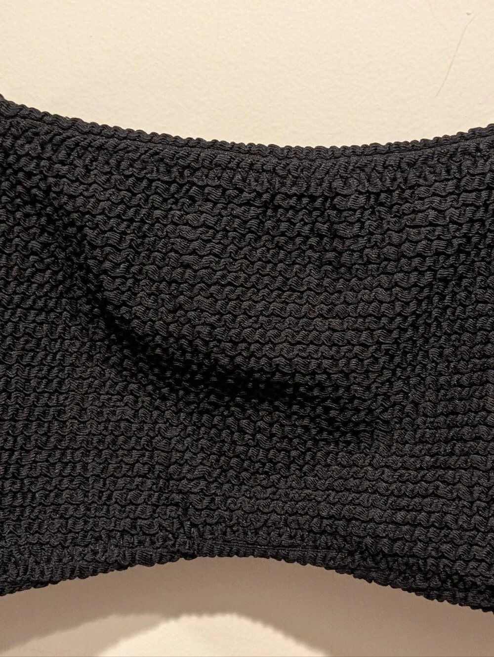 PacSun Black Textured Square Neck Bikini Top Size Small - Picture 4 of 5